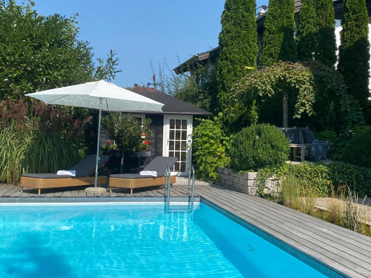 Landhaus Am Plattenbichl - Luxus Apartment Mit Privat-Pool Und Sauna - Im Sommer Bergbahn Inklusive Oberstdorf Exterior foto